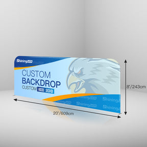 Trade Show Tension Fabric Backdrop With Custom Graphics