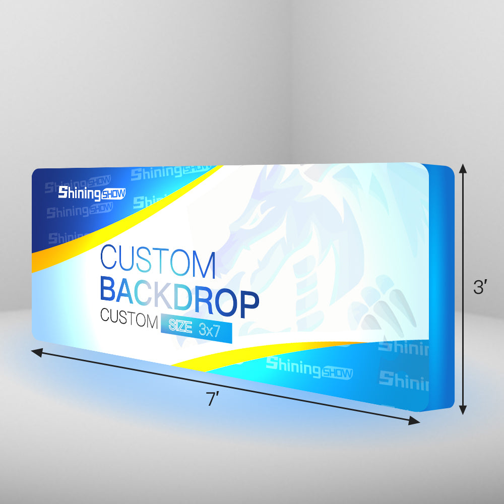 Trade Show Luminous Banner Backdrop With Custom Graphics Shiningshow