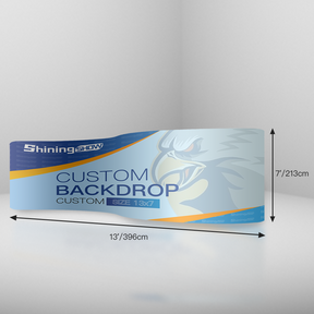 Trade Show Extend Banner Backdrop With Custom Graphics Shiningshow