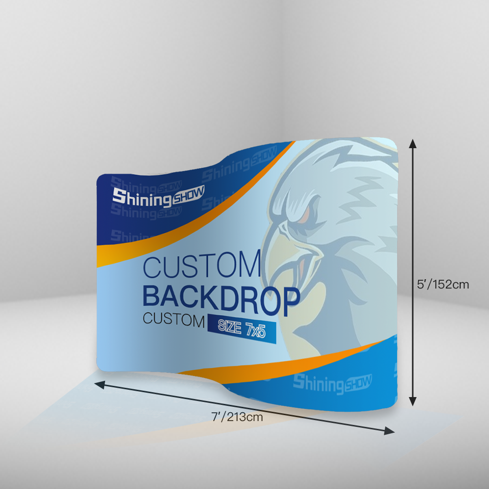 Trade Show Extend Banner Backdrop With Custom Graphics Shiningshow
