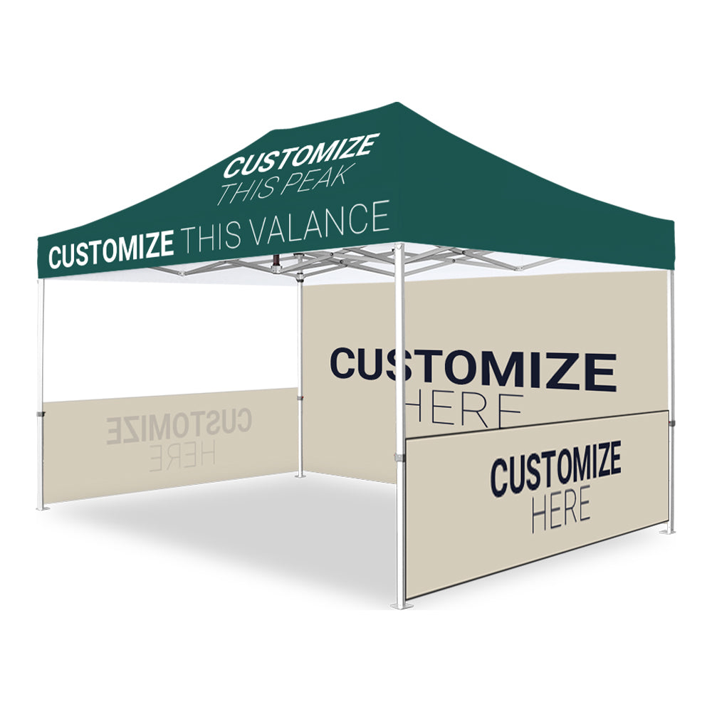 All SIze Custom Pop Up Canopy Tent With Side Wall（1 Full Wall And 2 Half Walls）