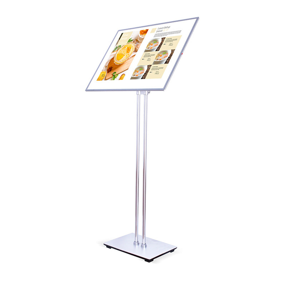 LED Illuminated Pedestal Poster Stand