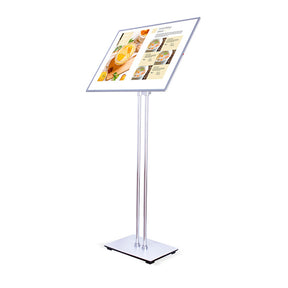 LED Illuminated Pedestal Poster Stand