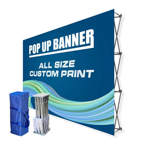 Trade Show Pop Up Banner Backdrop Kit SPBM1 With Custom Graphics Shiningshow