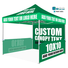 10x10 Custom Pop up Canopy Tent - ShiningShow
