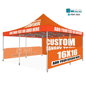 16x16 Custom Pop-up Canopy Tent-ShiningShow