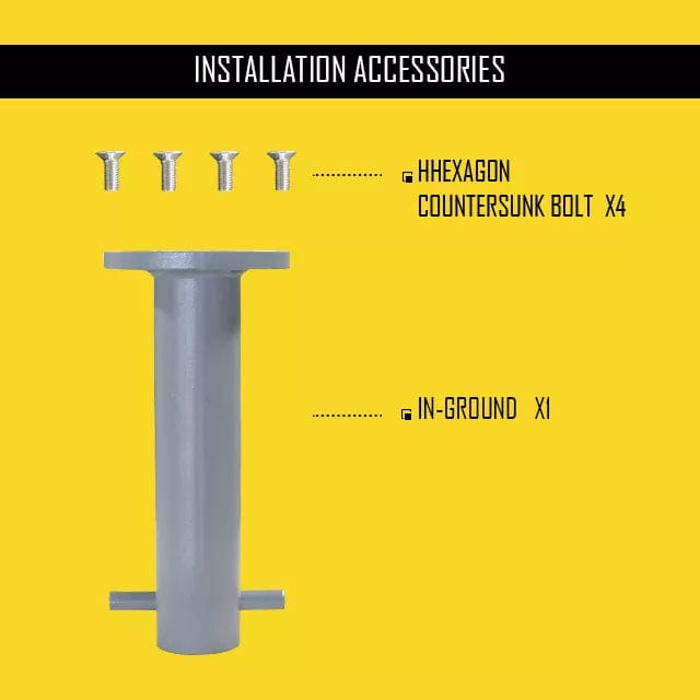 Fixed Steel Base - In Ground