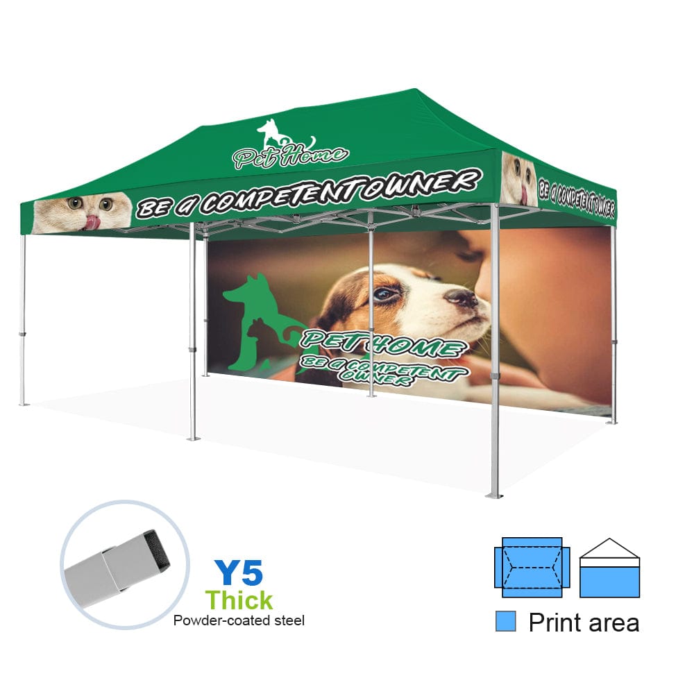 ShiningShow 10x20 Pop-up Canopy Tent Customized Outdoor Tent Shelter