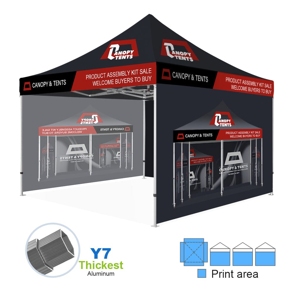 ShiningShow 13x13 Pop-up Canopy Tent Customized Outdoor Tent Shelter