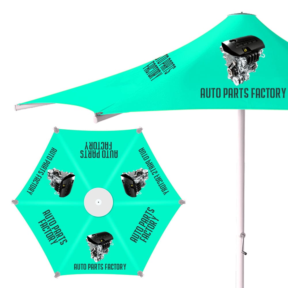 ShiningShow Custom Umbrella - Catalina Crank Lift Heavy-Duty Aluminum Umbrella