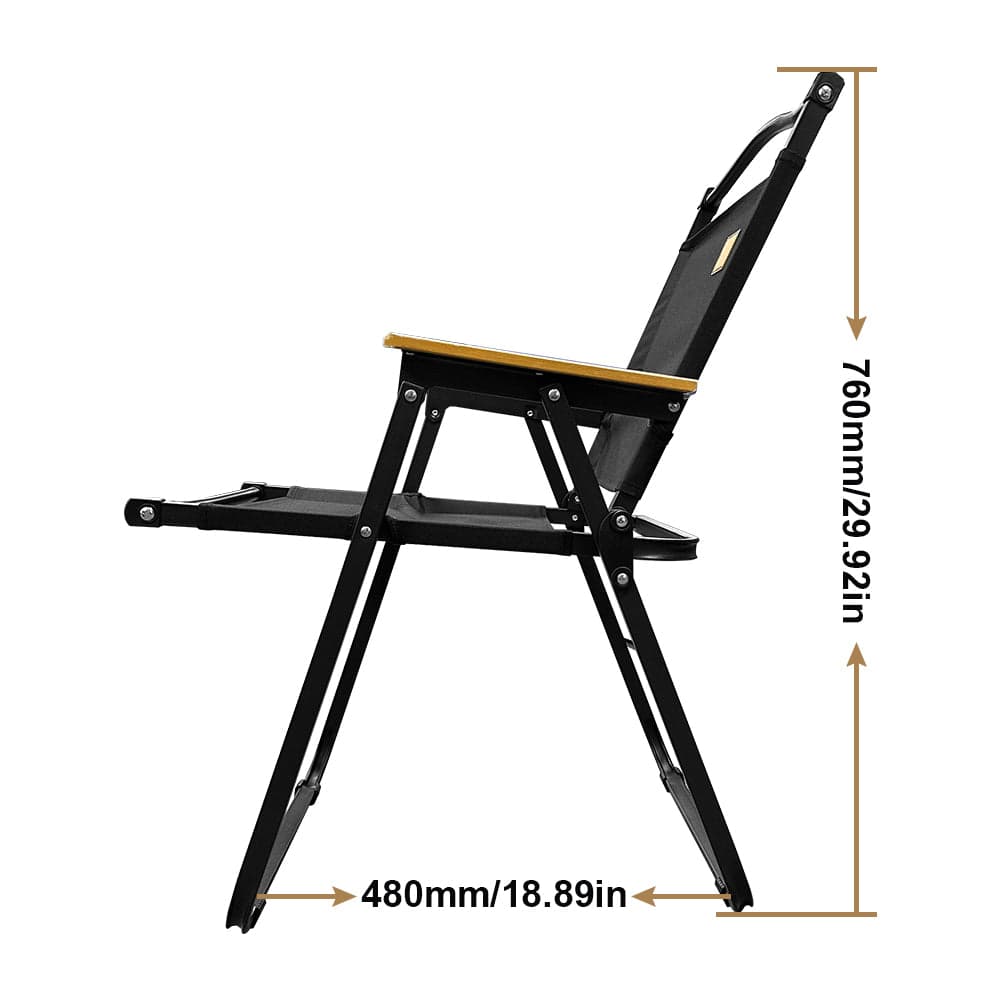 ShiningShow Folding Chair Easy Camp Chair Portable Outdoor Full Back Lawn Chair picnic Chair wood Chair for Garden Camping Picnic,Support 400LBS