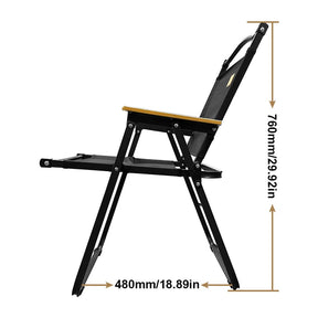 ShiningShow Folding Chair Easy Camp Chair Portable Outdoor Full Back Lawn Chair picnic Chair wood Chair for Garden Camping Picnic,Support 400LBS
