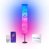ShiningShow-RGB-Color-Changing-Lamp-LED-Floor-Lamp-Round-Shape-Modern-Floor-Lamp-Corner-Floor-Lamp-with-Remote-Control-Party-Music-Sync-with-Remote-Controller